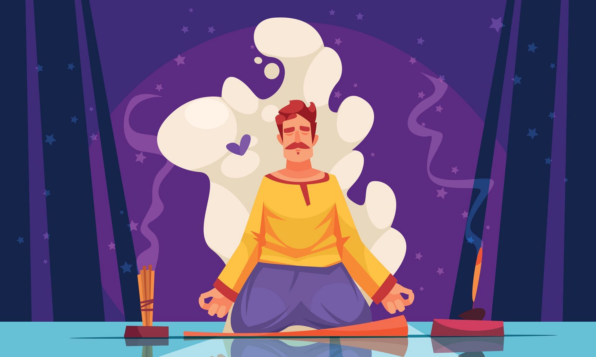 Feel calmer by humming. (Image via Vecteezy/Macrovector studio)